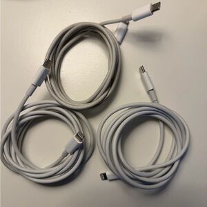 USB-C Charging Cable - White 6ft - 3 piece